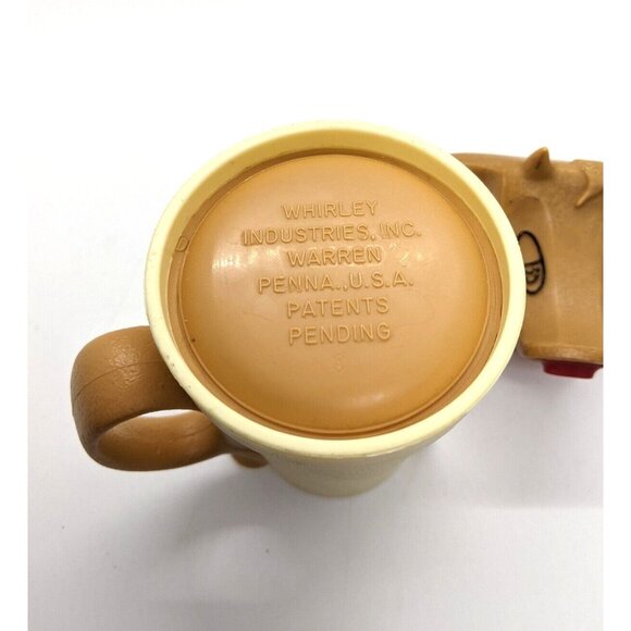 Whirley Industries CREAMER Moo Cow Plastic Brown Cream 2 Pieces 6" Vintage - Picture 7 of 7